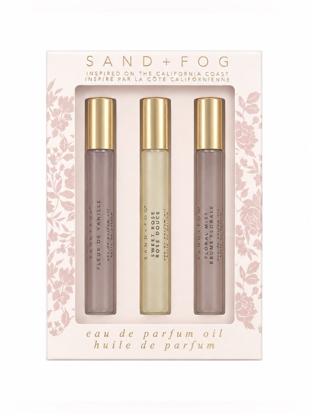 Sand + Fog Eau de Parfum Oil Floral Trio